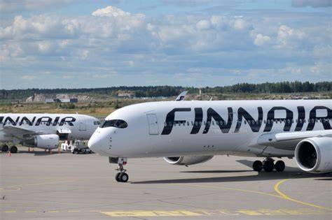 Finnair skrydžių tinklas vizualiai