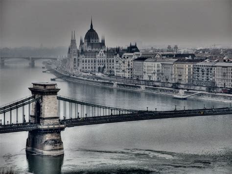 budapest zima panorama