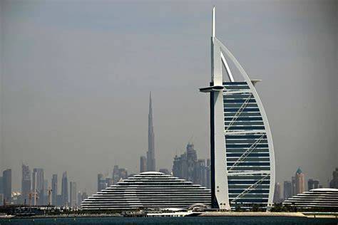 Dubajaus panorama iš vandens