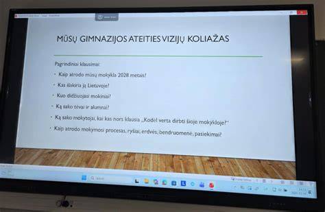 gimnazijos vadovės vizija